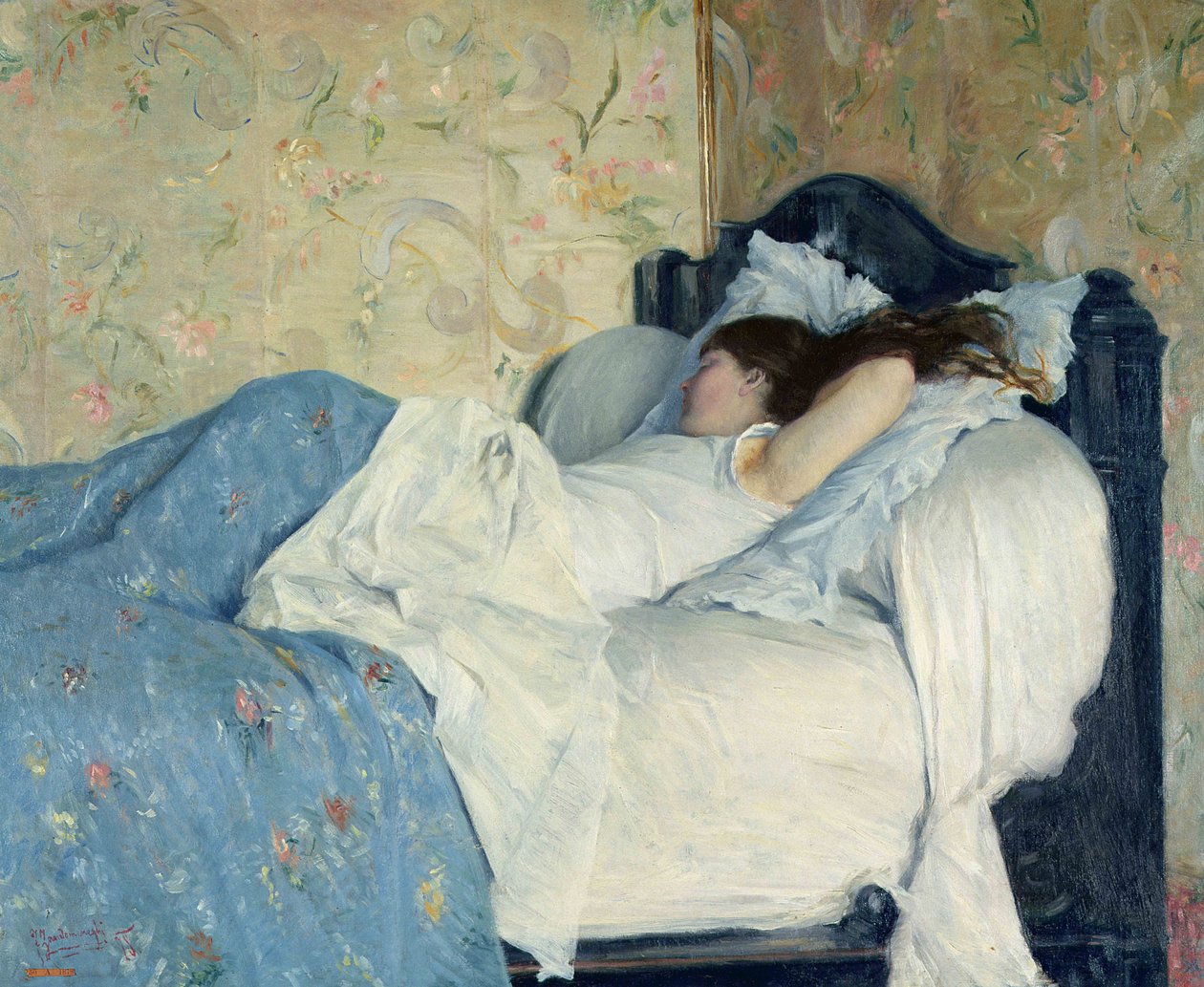 In bed by Federigo Zandomeneghi