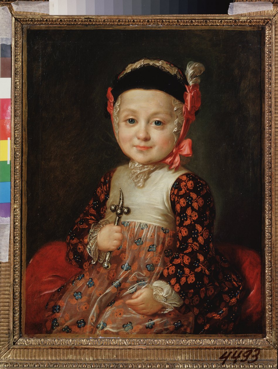 Portrait of Alexei Grigorievitch Bobrinski (1762-1813) as a Child by Fedor Stepanovich Rokotov