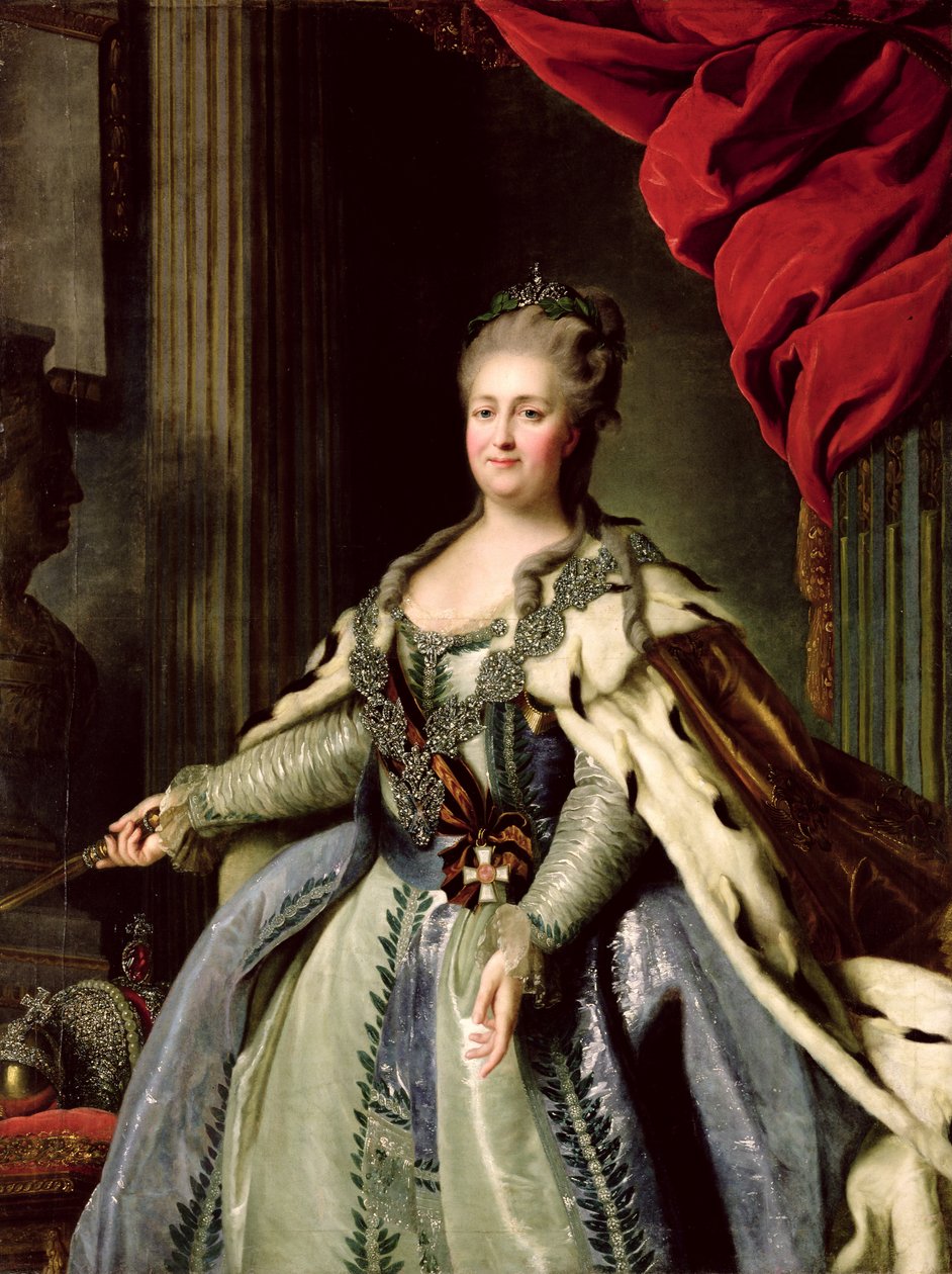 Portrait of Catherine II by Fedor Stepanovich Rokotov