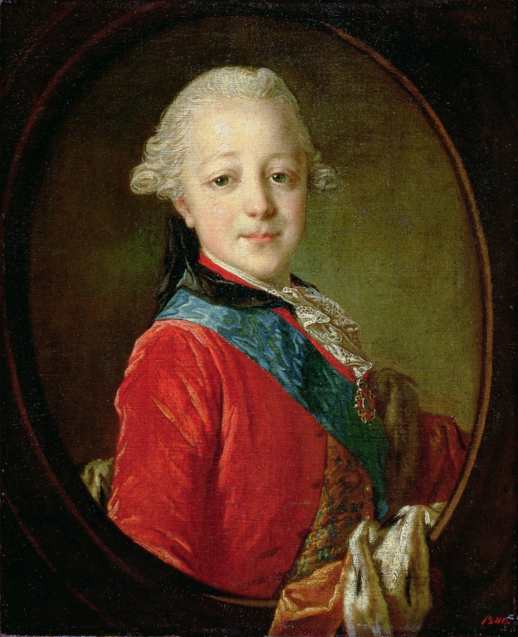 Portrait of Pavel Petrovich (1754-1801) 1761 by Fedor Stepanovich Rokotov