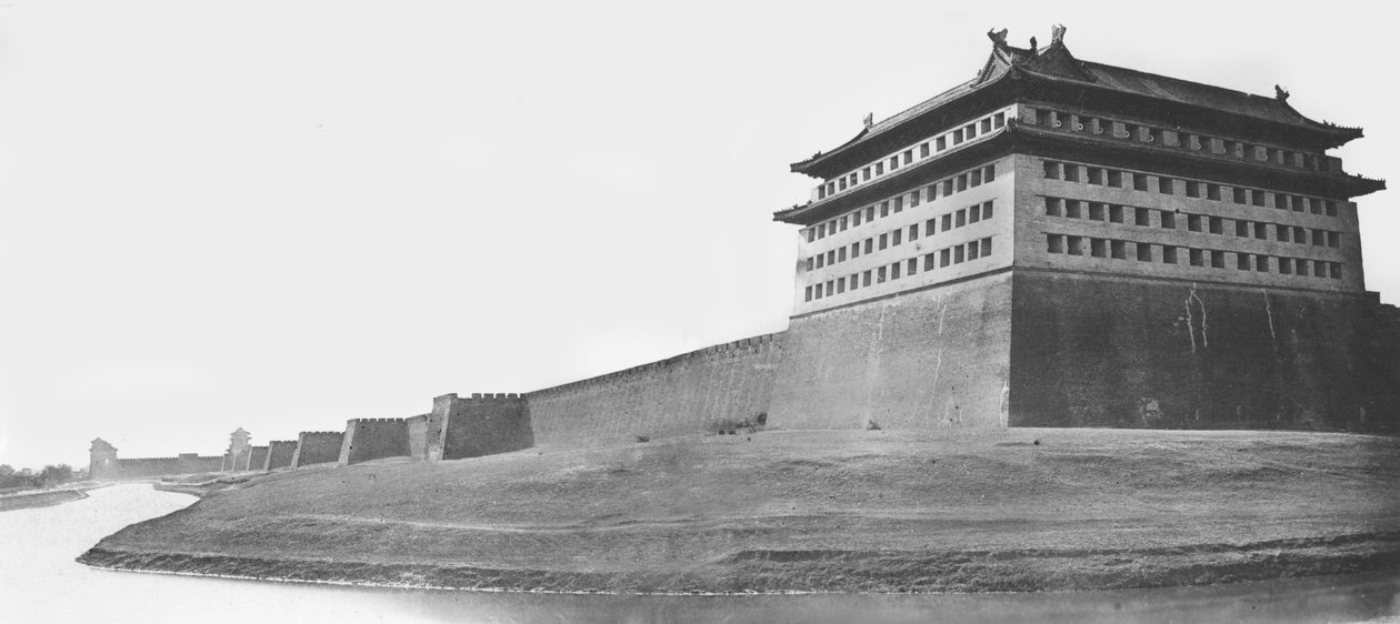 North and East Corner of the Wall of Peking by Felice Beato