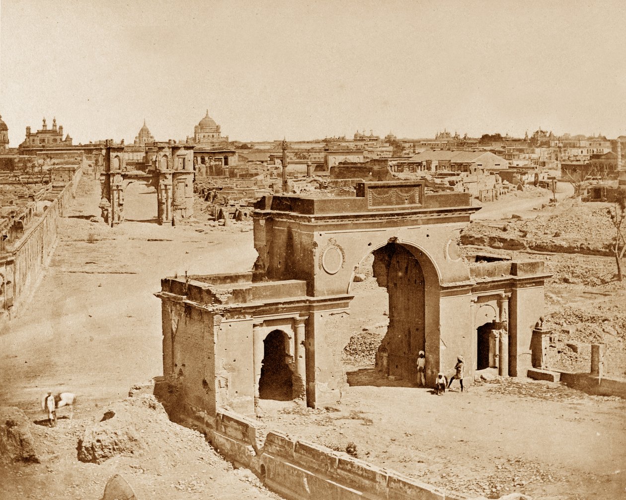 The Bailee Guard Gate, Lucknow by Felice Beato