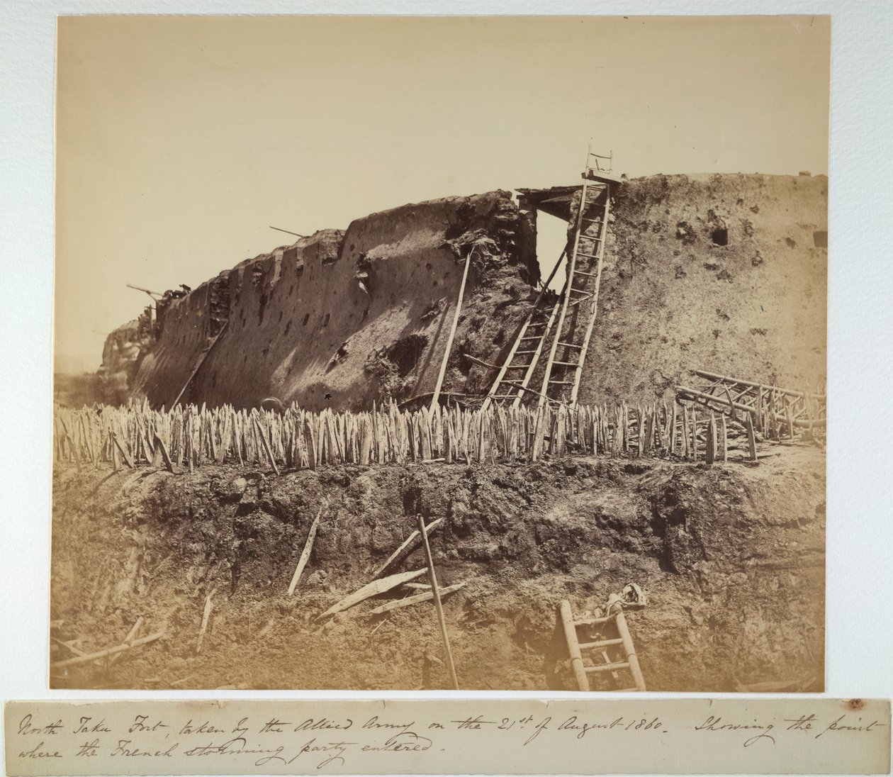 North Taku Fort, 21st August 1860 by Felice Beato