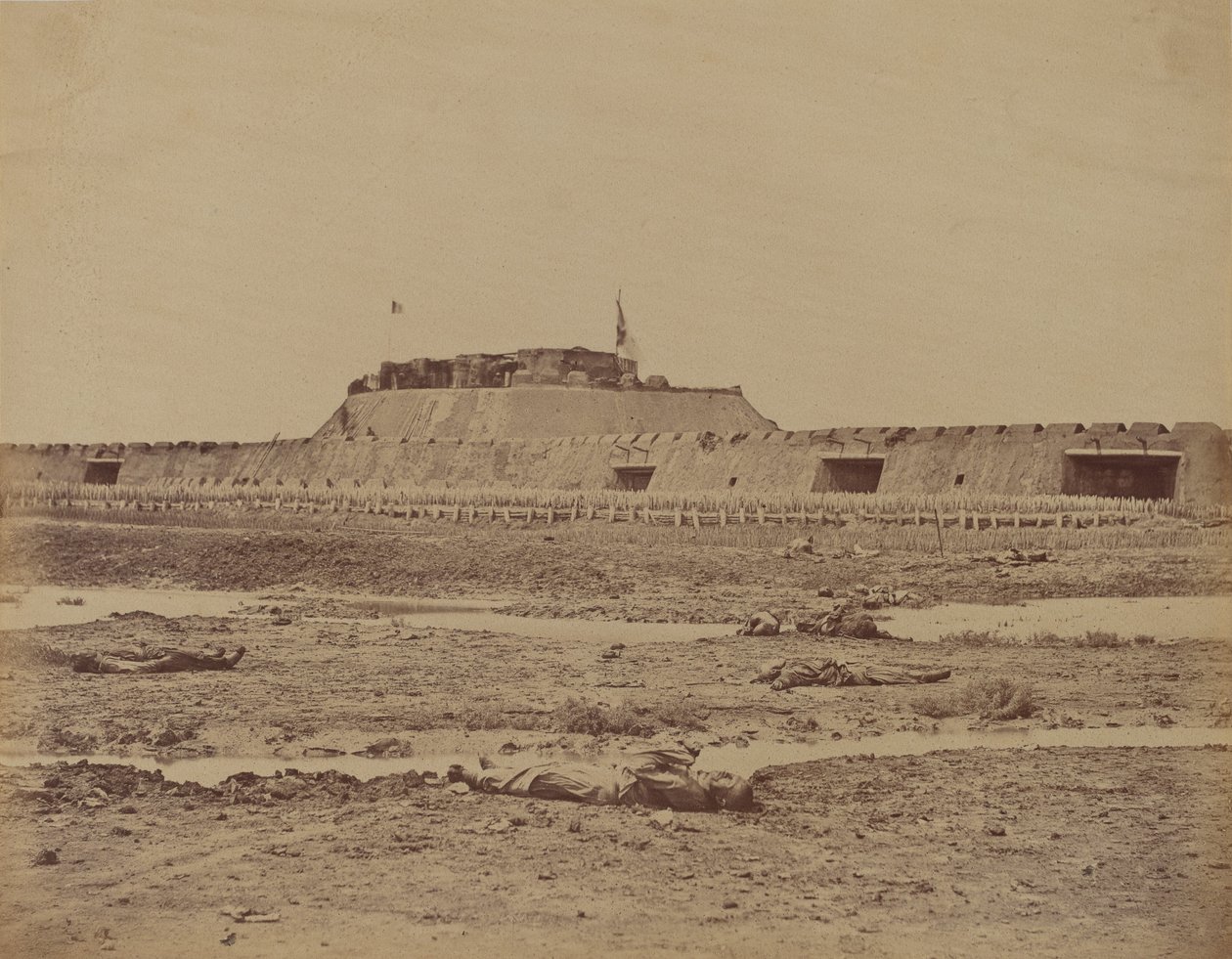 Rear of the North Fort After Its Capture, Showing the Retreat of the ...