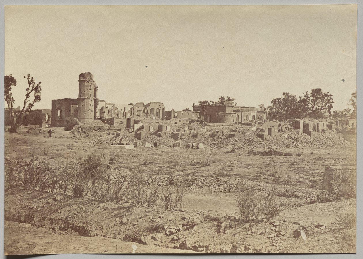 The Churchyard and Residency in the Distance by Felice A. Beato