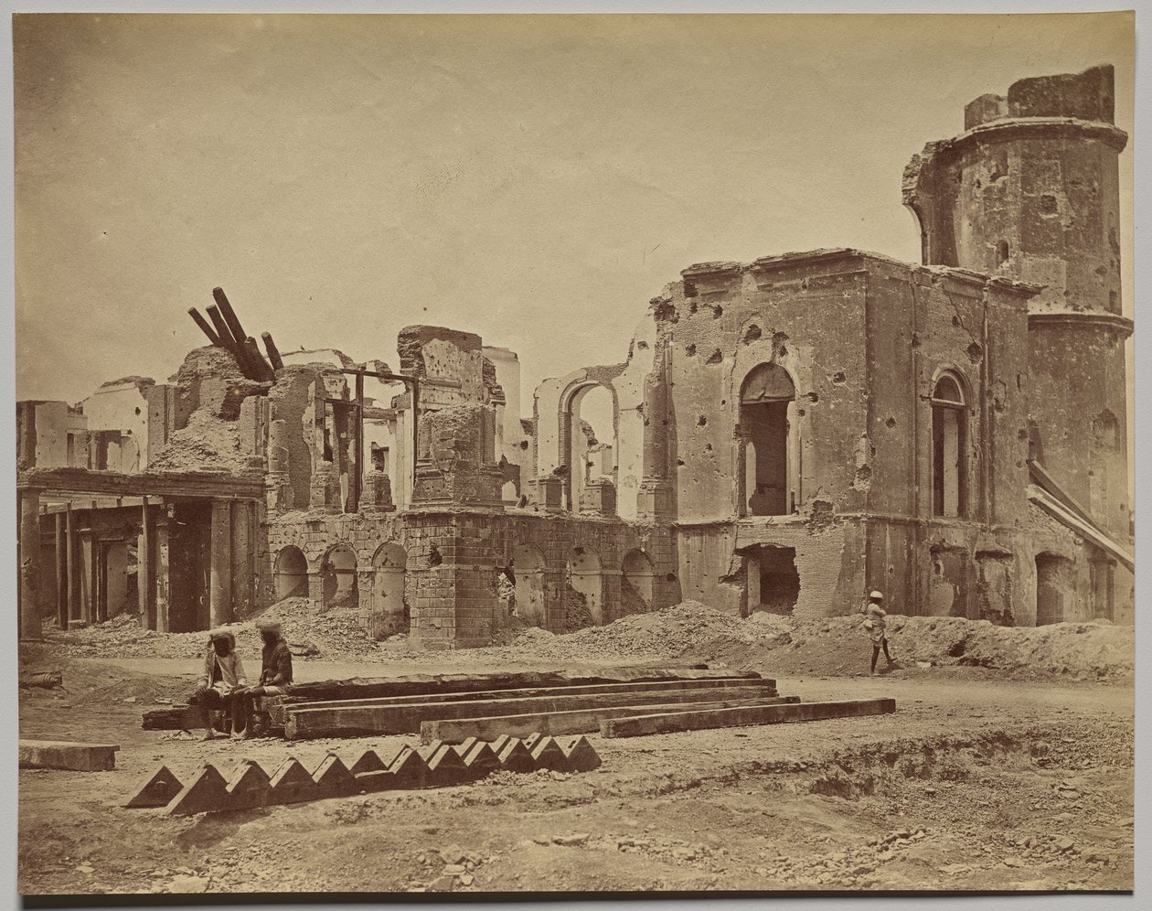 The Residency From the Front, Showing the Room in Which Sir Henry Lawrence was Killed by Felice A. Beato