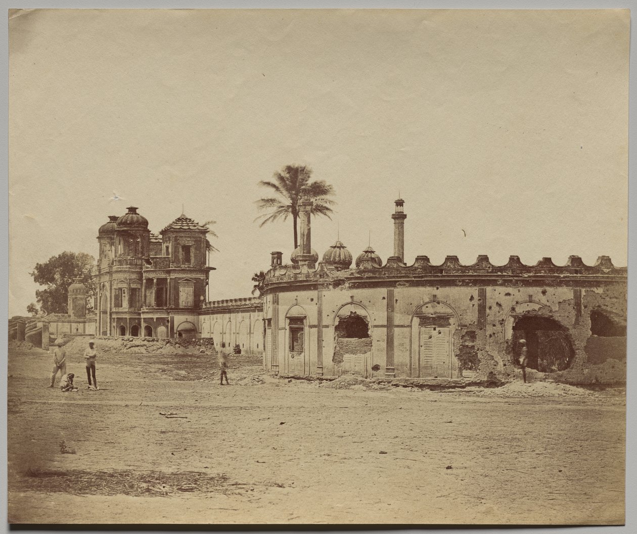 The Secundra Bagh, Showing the Breach and Gateway by Felice A. Beato
