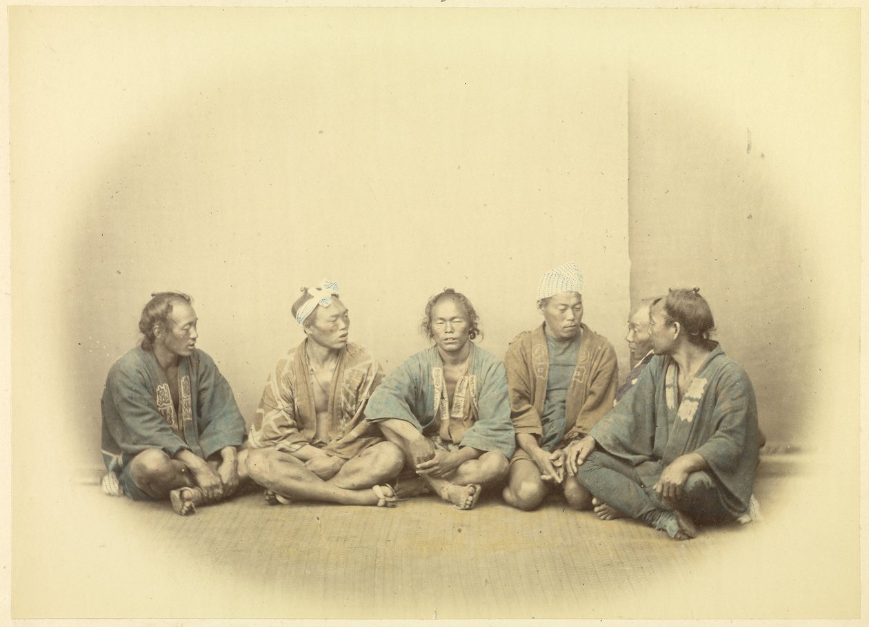 A Group of Japanese Indentured Workers by Felice Beato