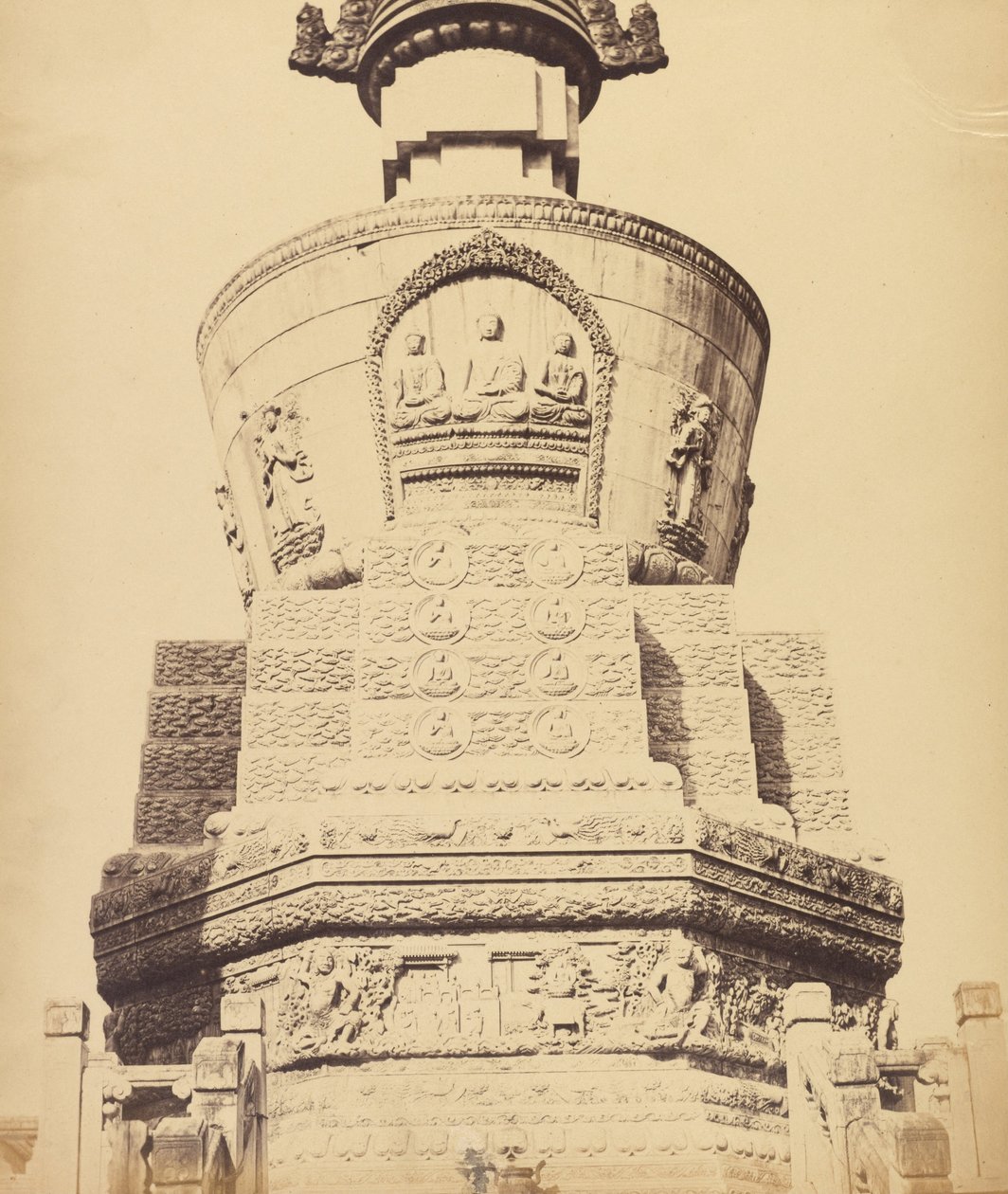 Architectural View of the Lama Temple near Pekin, October 1860 by Felice Beato