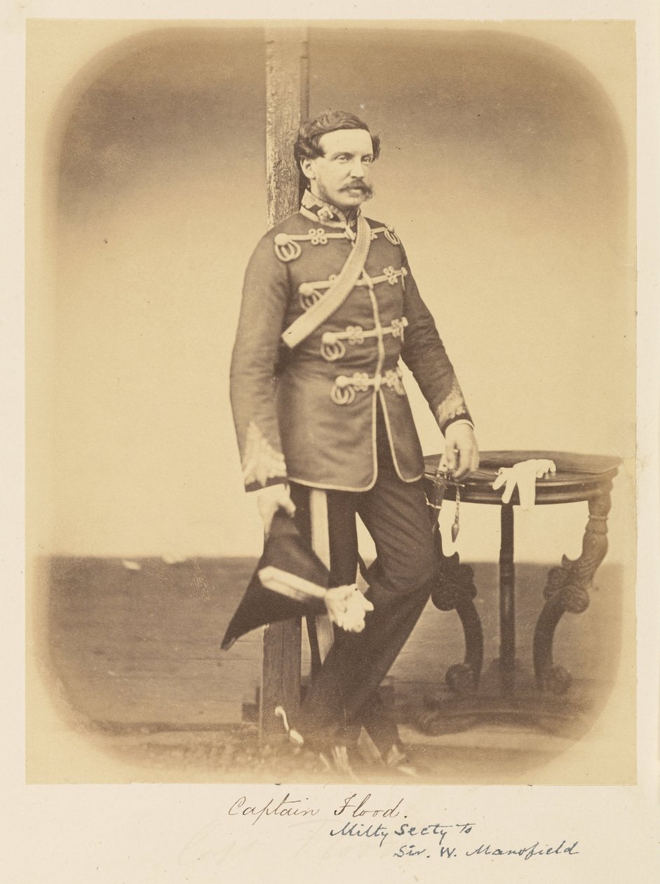 Captain Flood, Military Secretary to Sir W. Mansfield by Felice Beato