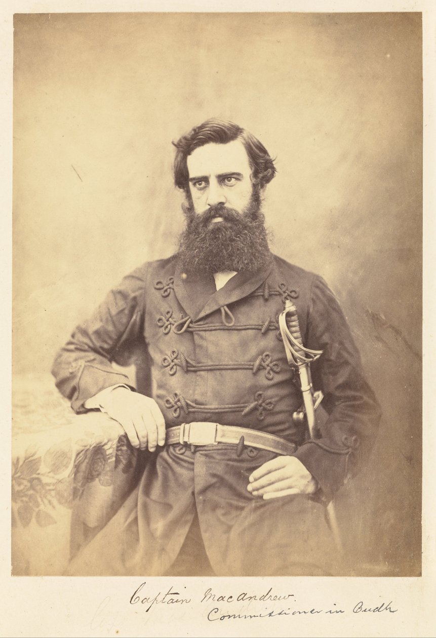 Captain MacAndrew, Commissioner in Oudh by Felice Beato