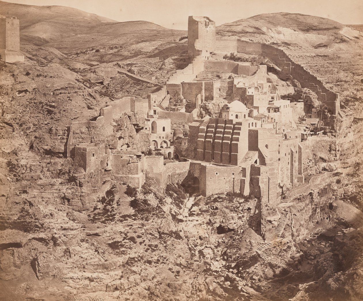 Convent of Mar Saba by Felice Beato