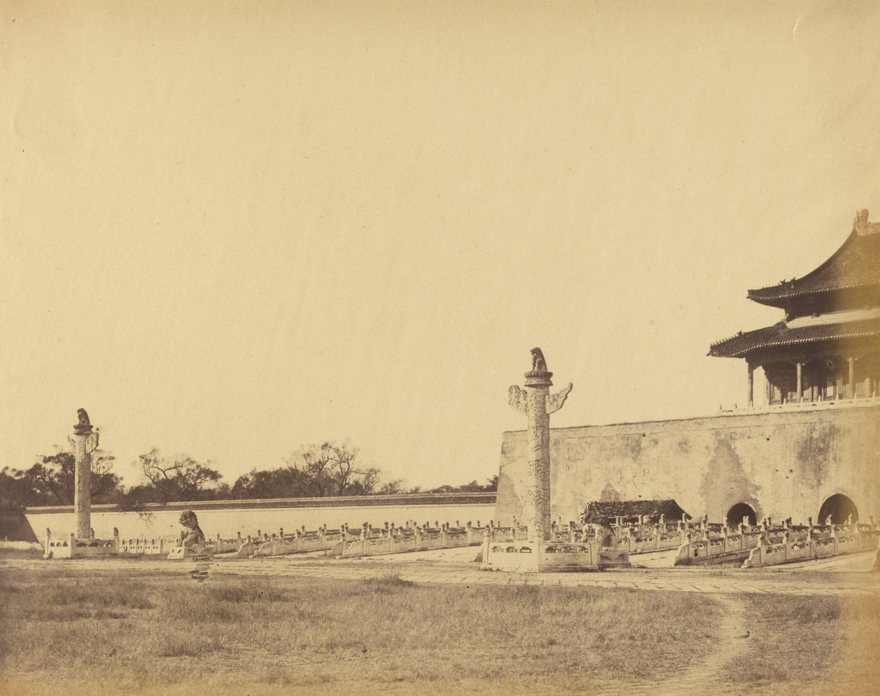 Entrance to the Winter Palace, Peking, October 1860 by Felice Beato