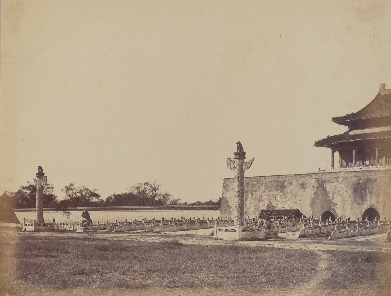 Entrance to the Winter Palace, Pekin, October 29, 1860 by Felice Beato