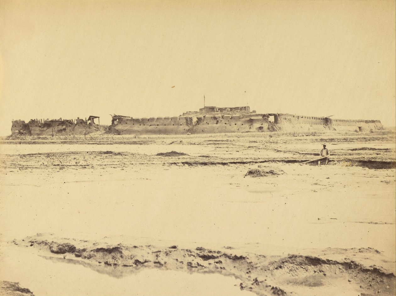 Exterior of the North Fort Peiko River Showing the English and French Entrance, August 21, 1860 by Felice Beato