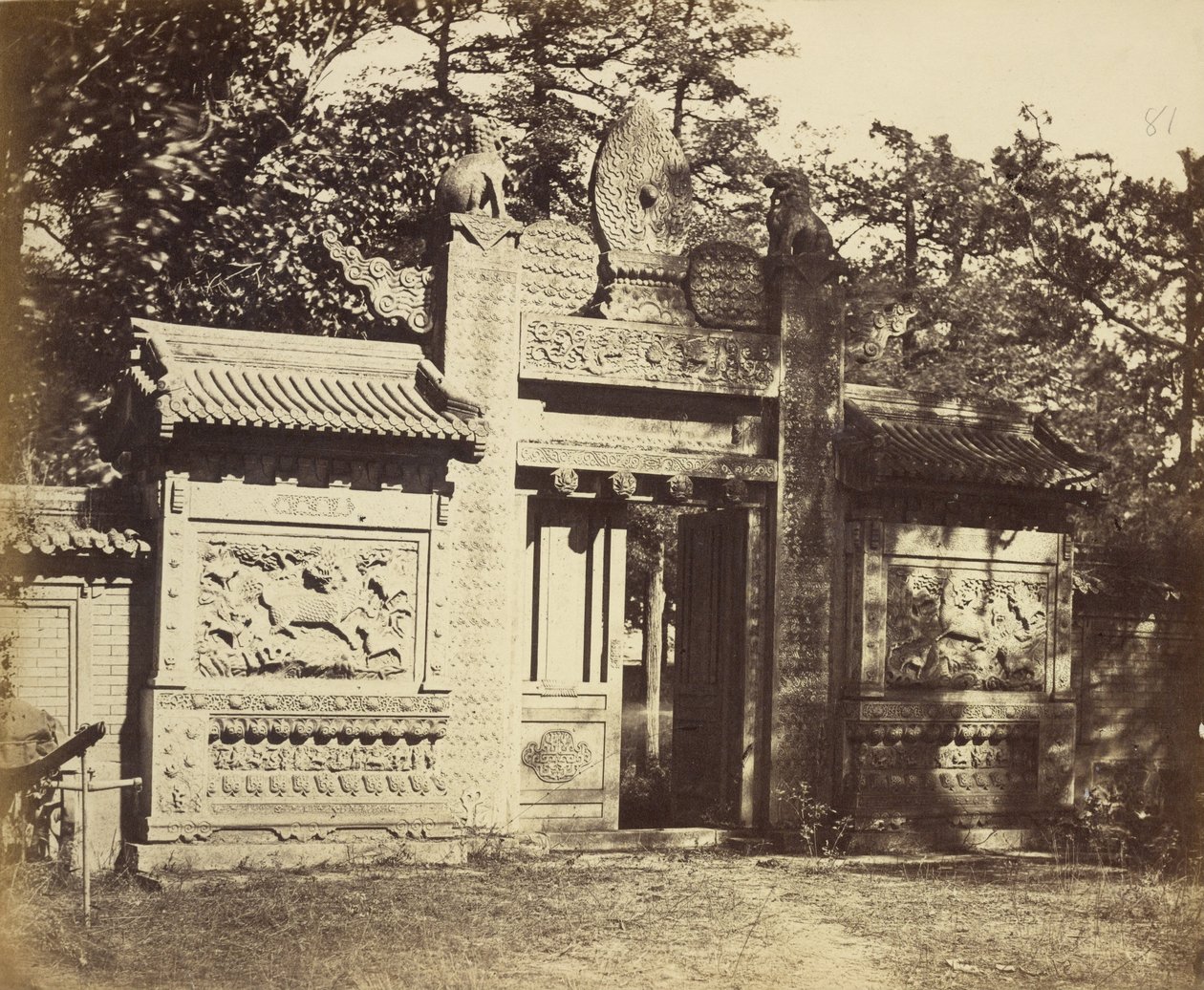 Exterior of the Tomb, Depot near Peking by Felice Beato