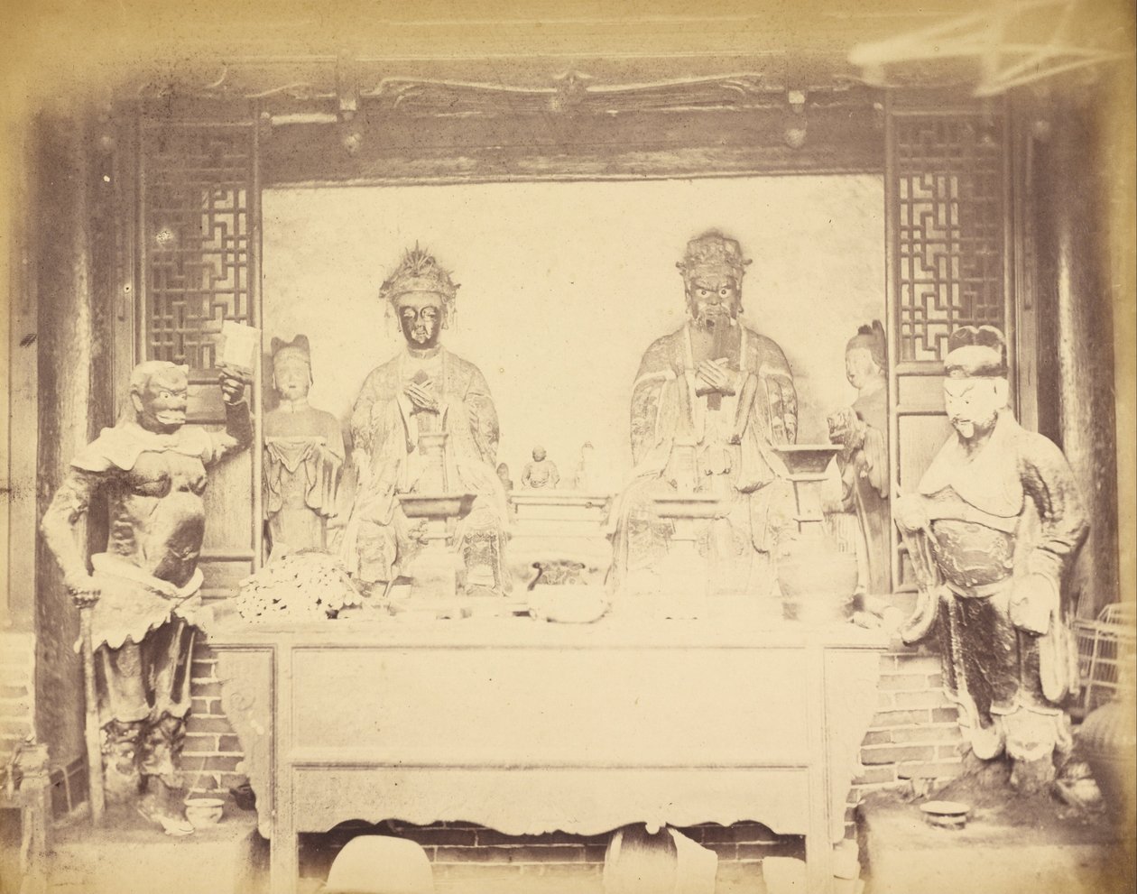 Headquarter House, 1st Division, Pehtang, China, August 1, 1860 by Felice Beato