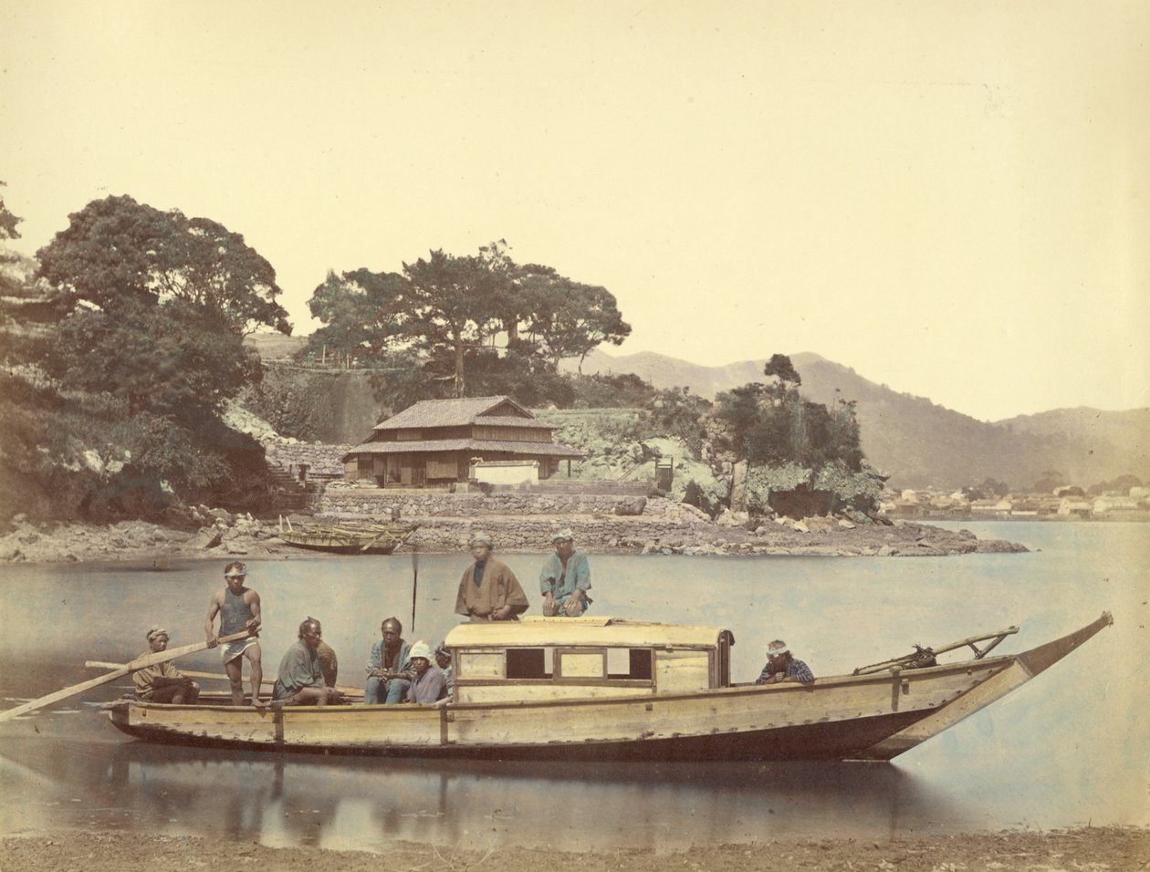 House Boat by Felice Beato