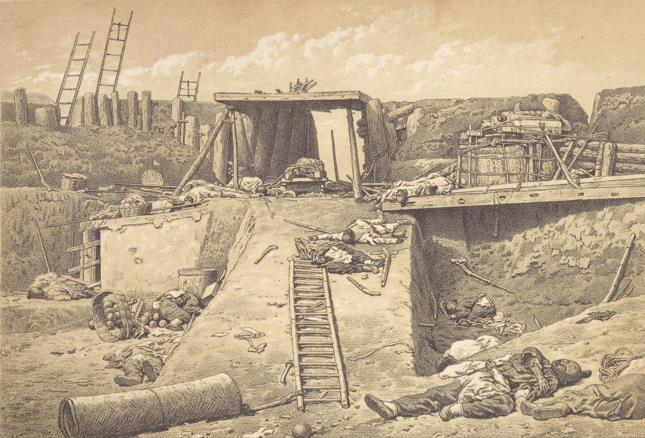 Interior of North Fort Taku, at the Angle Where the British Troops Entered by Felice Beato