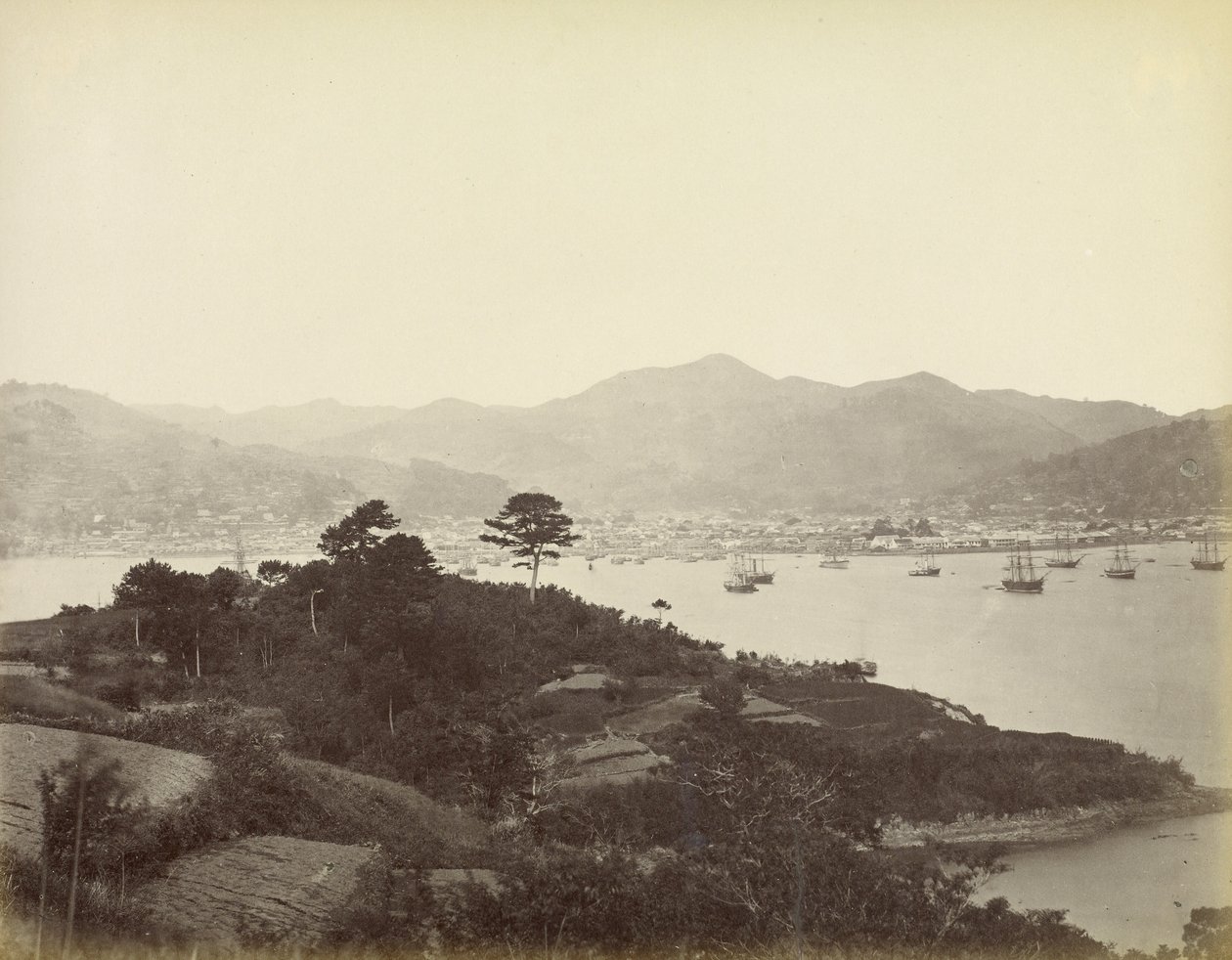 Nagasaki, A view from the Hills opposite by Felice Beato