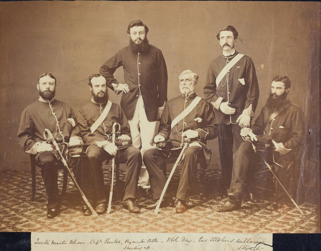 Officers of the 99th by Felice Beato