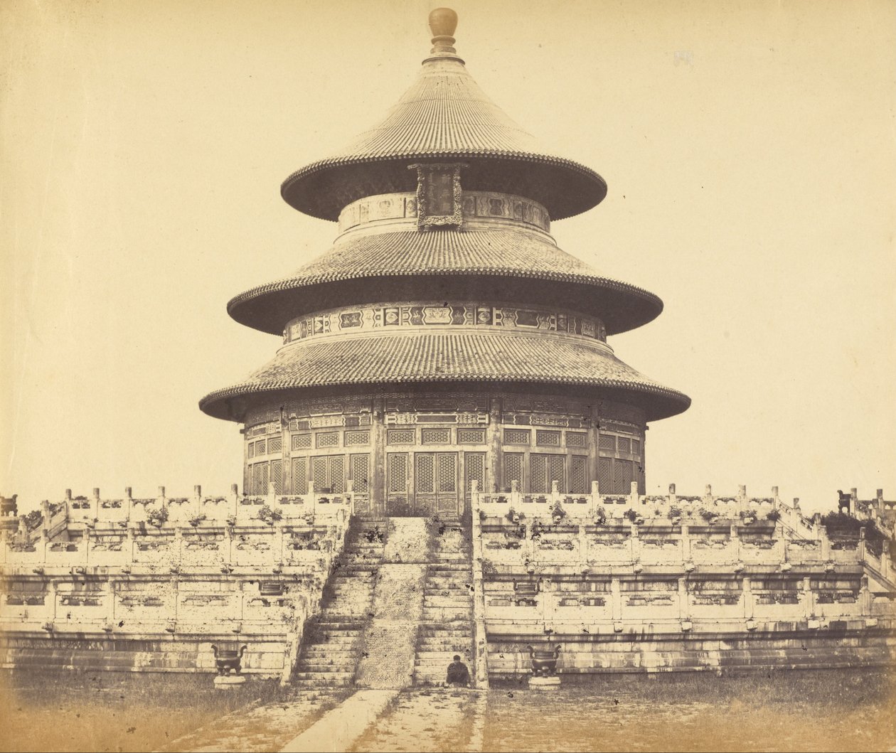 Sacred Temple of Heaven Where the Emperor Sacrifices Once a Year in the Chinese City of Peking, October by Felice Beato