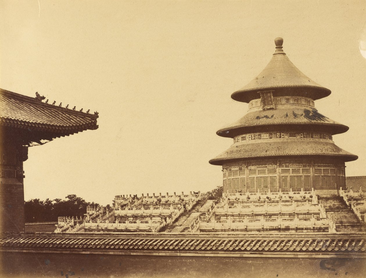 Temple of Heaven from the Place Where the Priests are Burnt in the Chinese City of Pekin. October 18 by Felice Beato