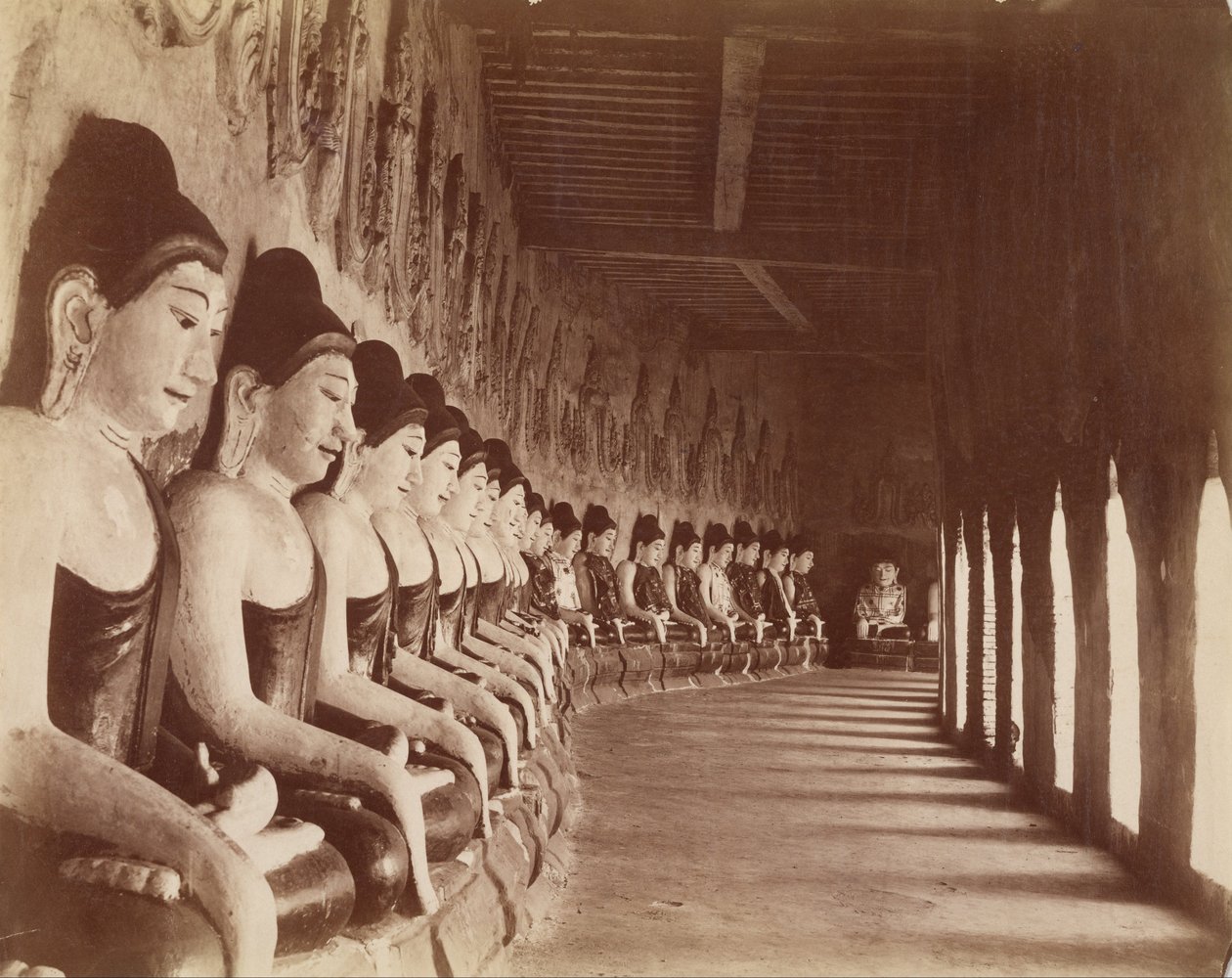 The Forty-nine Gautamas in the Sagaing Temple by Felice Beato