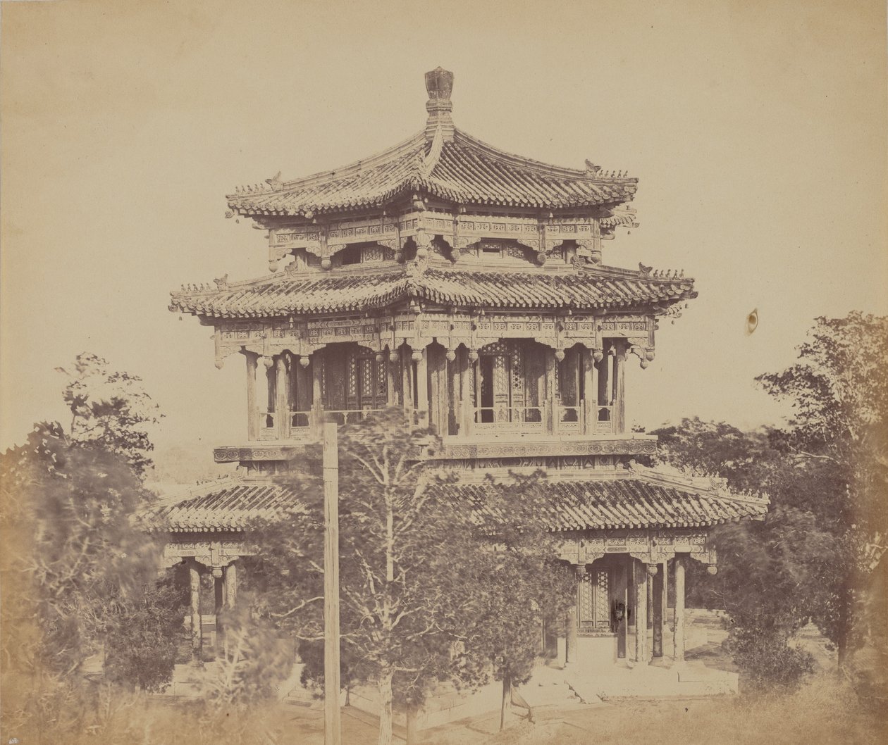 The Great Imperial Palace Yuen Min Yuen, Pekin, Before the Burning, October 18, 1860 by Felice Beato