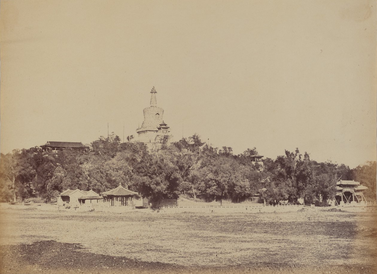 The Great Pagoda in the Imperial Winter Palace, Pekin, October 29, 1860 by Felice Beato