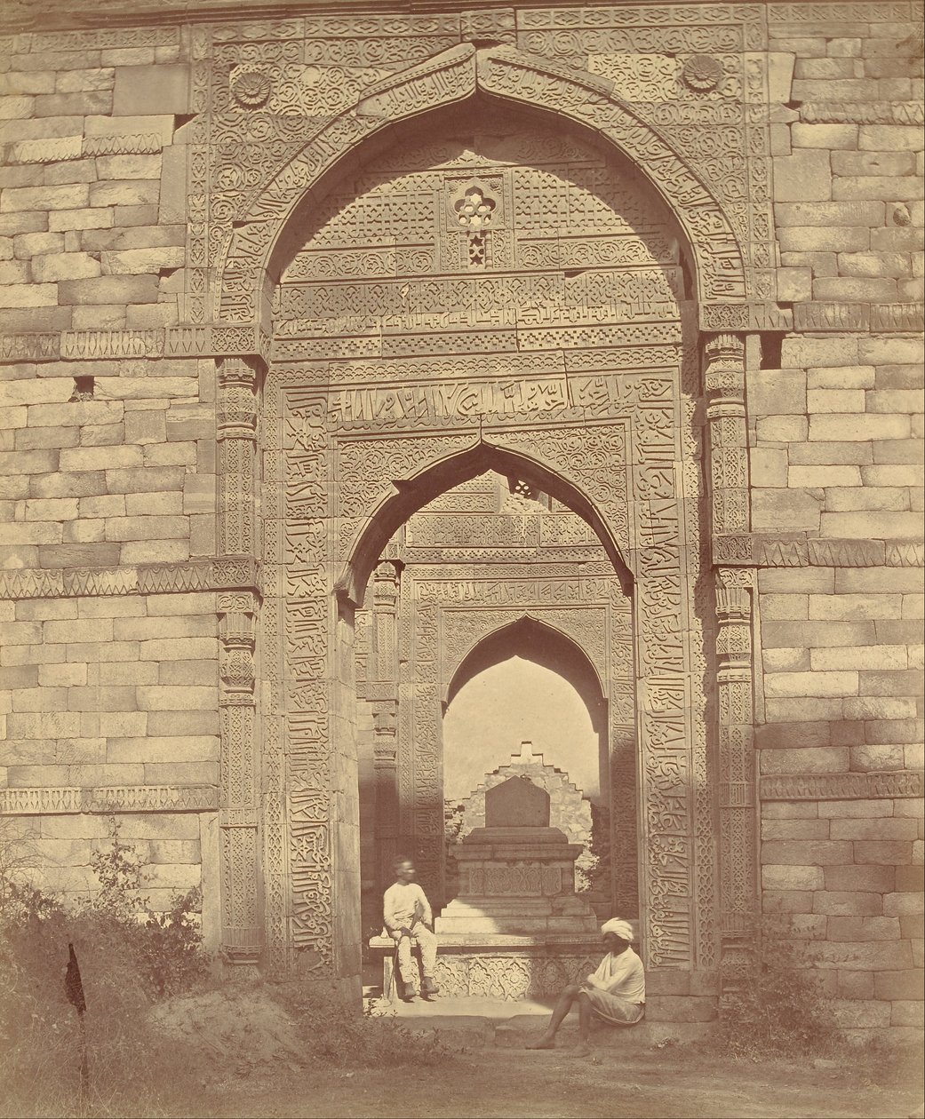 Tomb in Kutub by Felice Beato