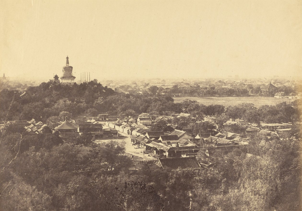 View of the Gardens and Buddhist Temple, Peking, October 1860 by Felice Beato