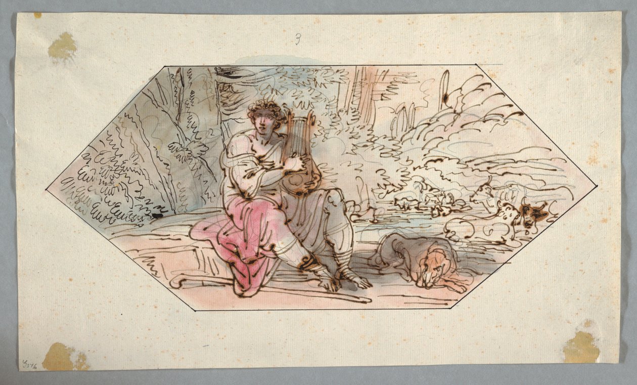 Apollo Guards the Herds [or Flocks] of King Admetus, 1780–1800 by Felice Giani