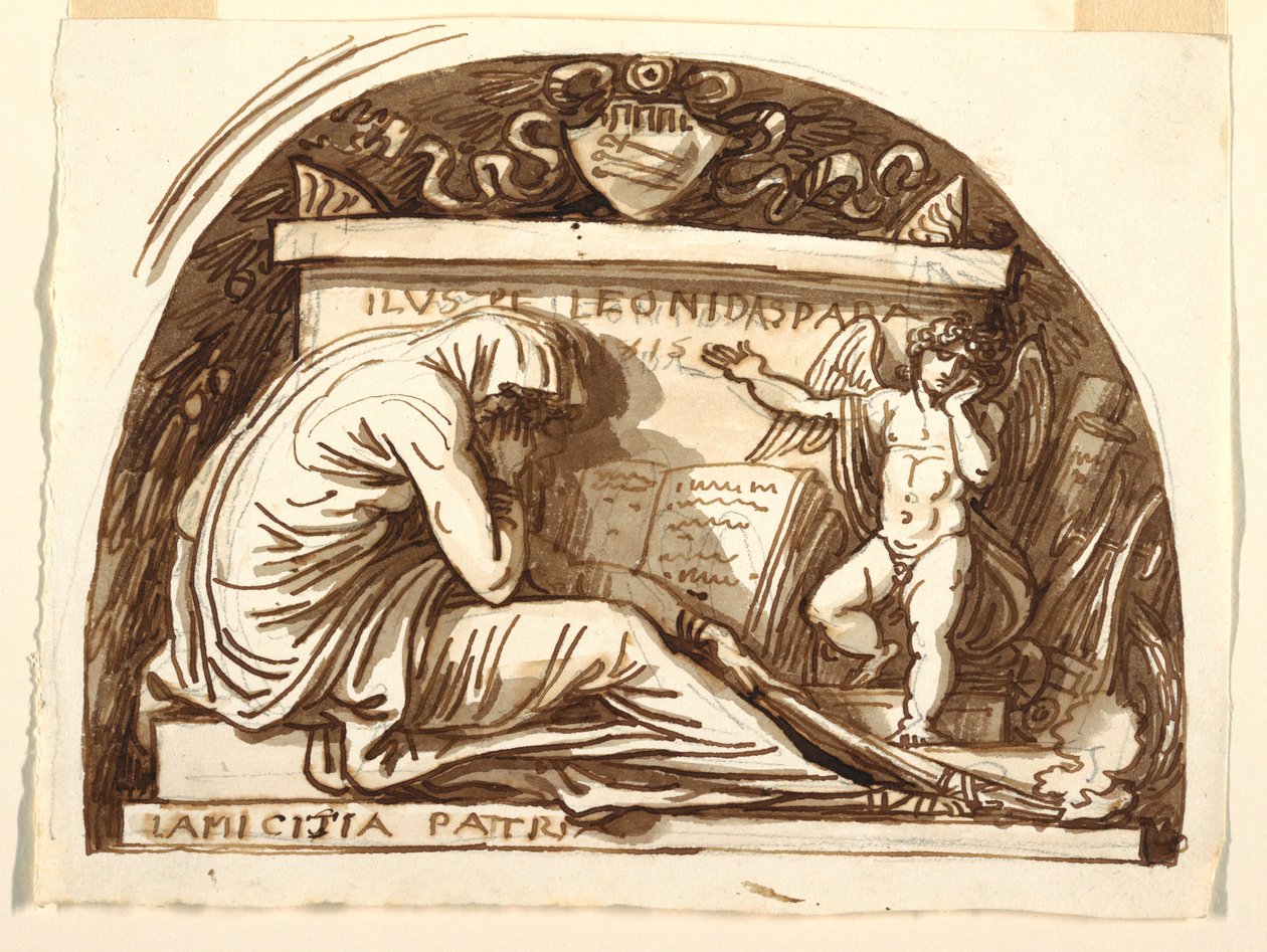 Sepulchral Monument for Leonida Spada, 1815 by Felice Giani