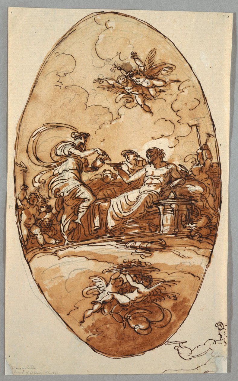 Hebe Offering a Drink to Zeus by Felice Giani