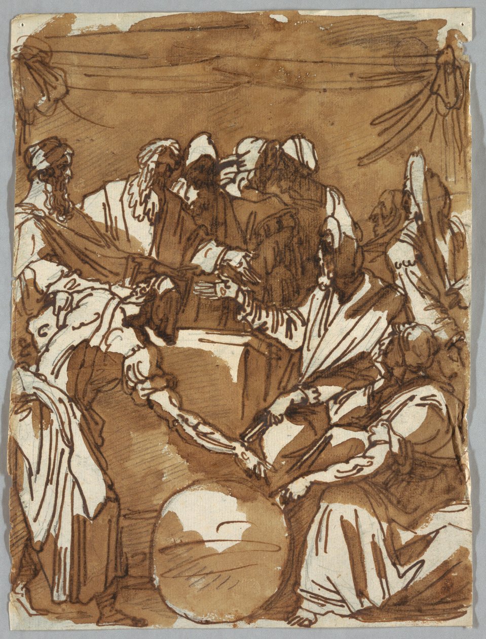 Magi Conversing about Heavenly Bodies, after Perino del Vaga by Felice Giani
