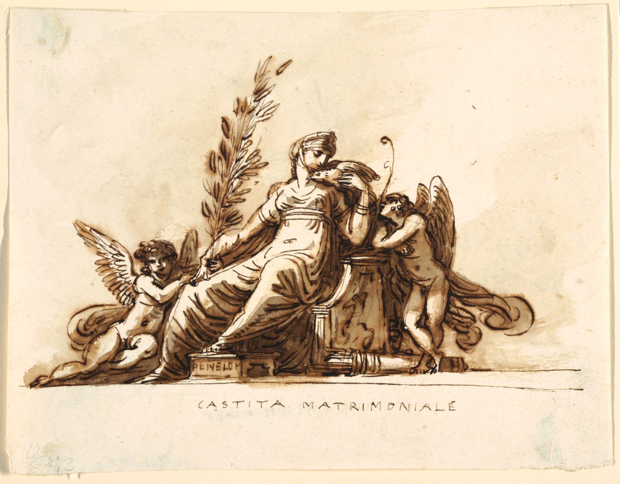 Matrimonial Chastity, Sala di Corneglia, Palazzo Cavina, Faenza by Felice Giani