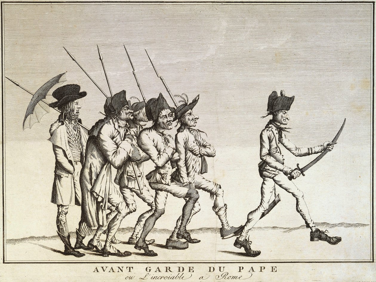 Soldiers of the Pope before Battle of Faenza by Felice Giani