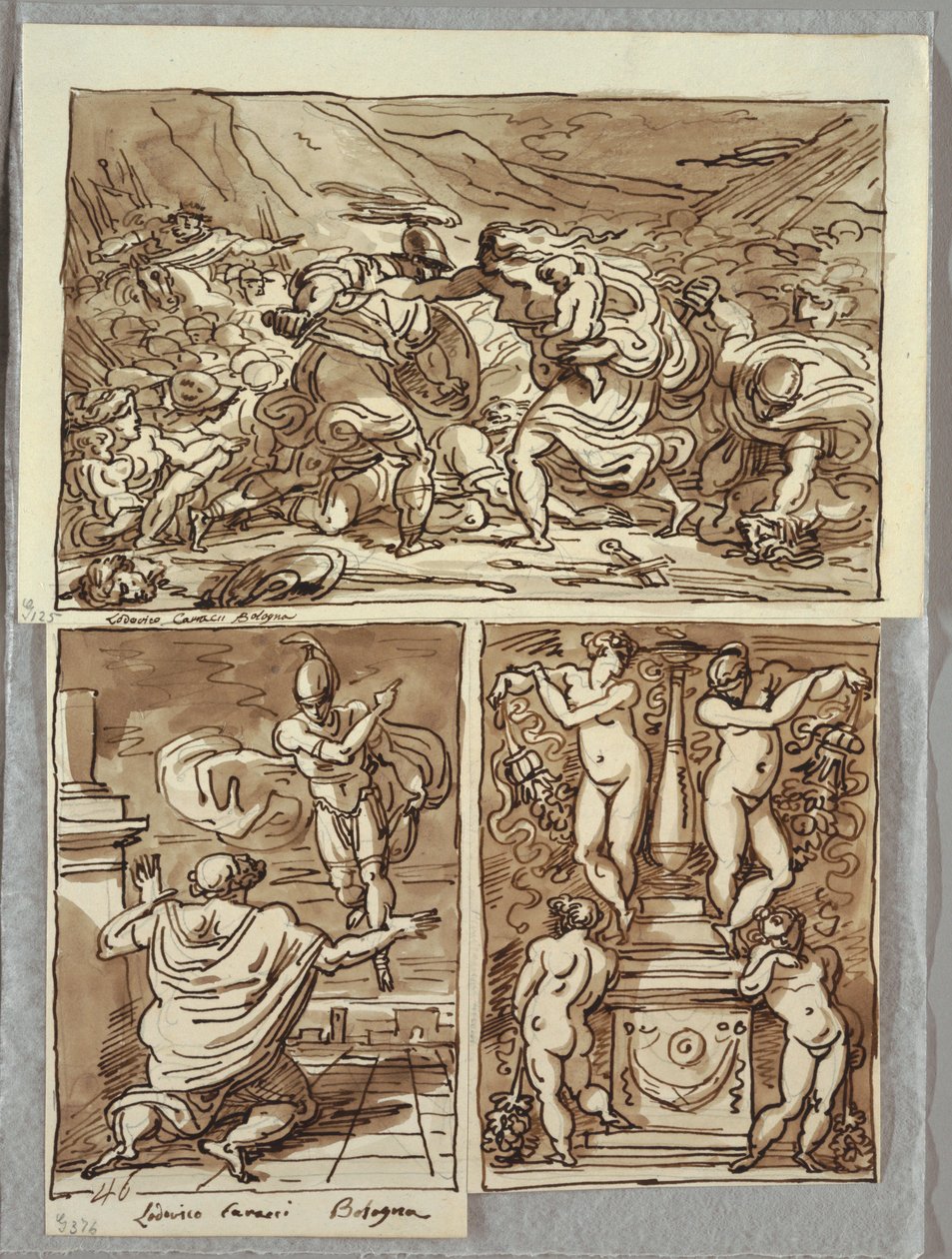 The Battle Between the Romans and the Sabines; Apparition of Romulus to ...