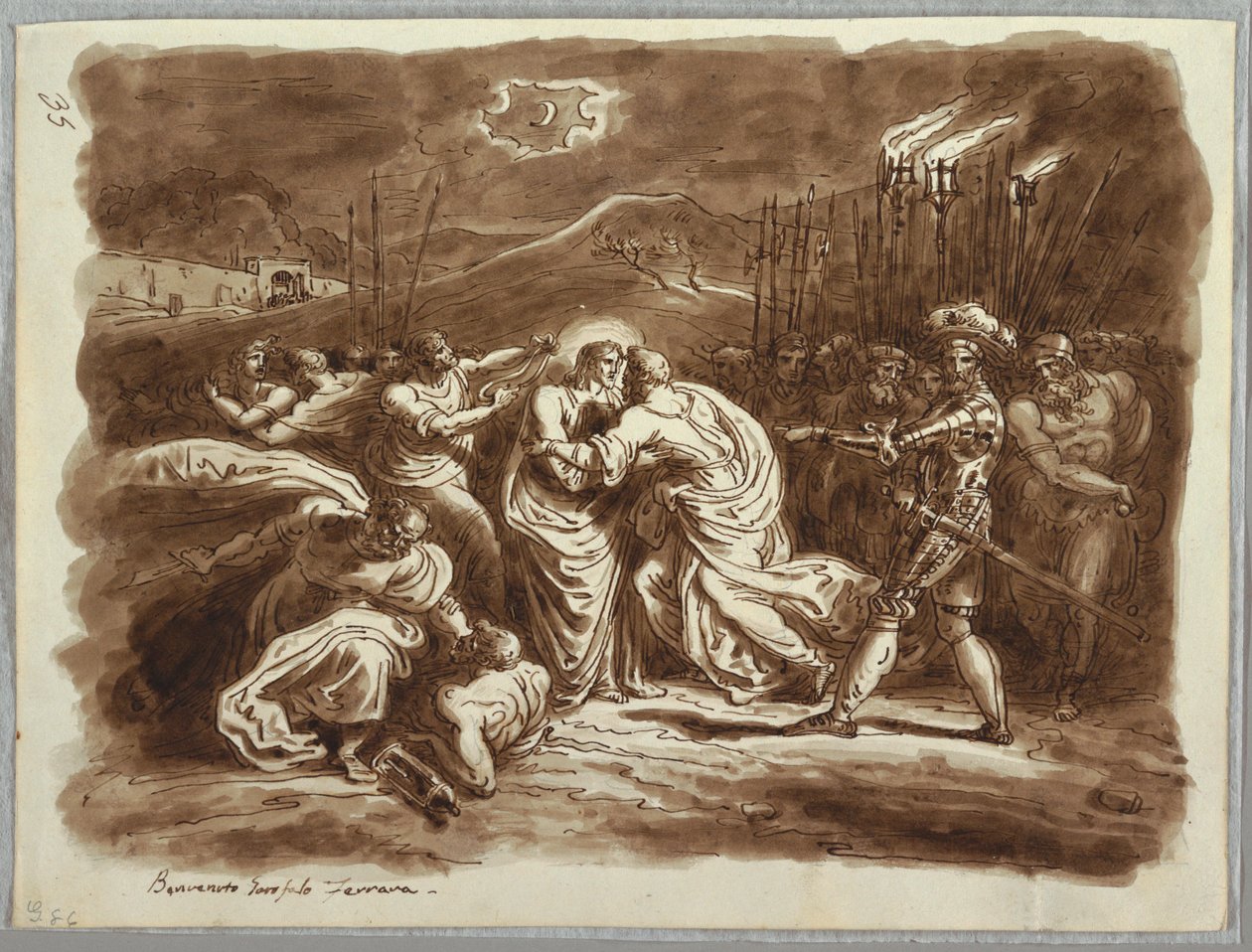 The Betrayal of Christ by Felice Giani