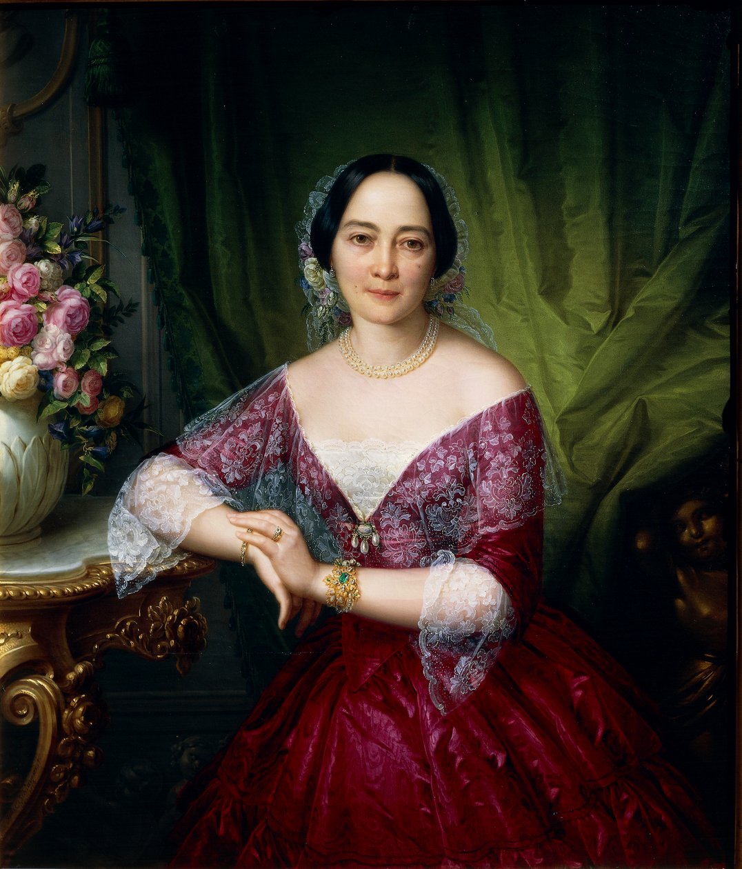 Portrait of Anne Opulich by Felice Schiavoni