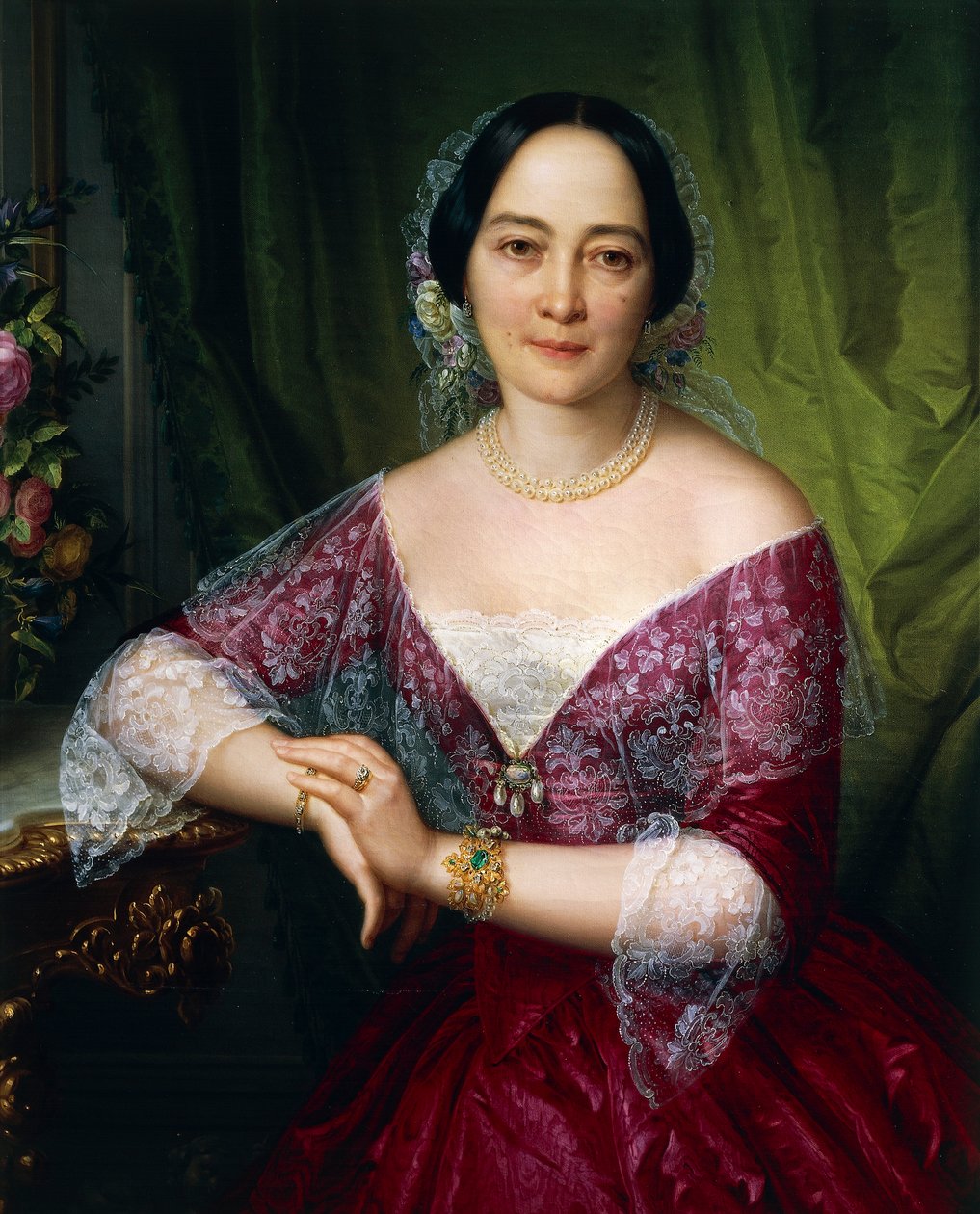 Portrait of Anne Opulich by Felice Schiavoni