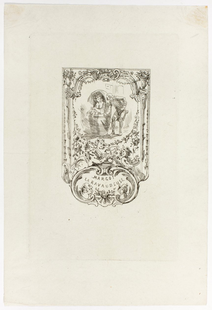 Frontispiece to Margot the Rebuilder by Félicien Rops
