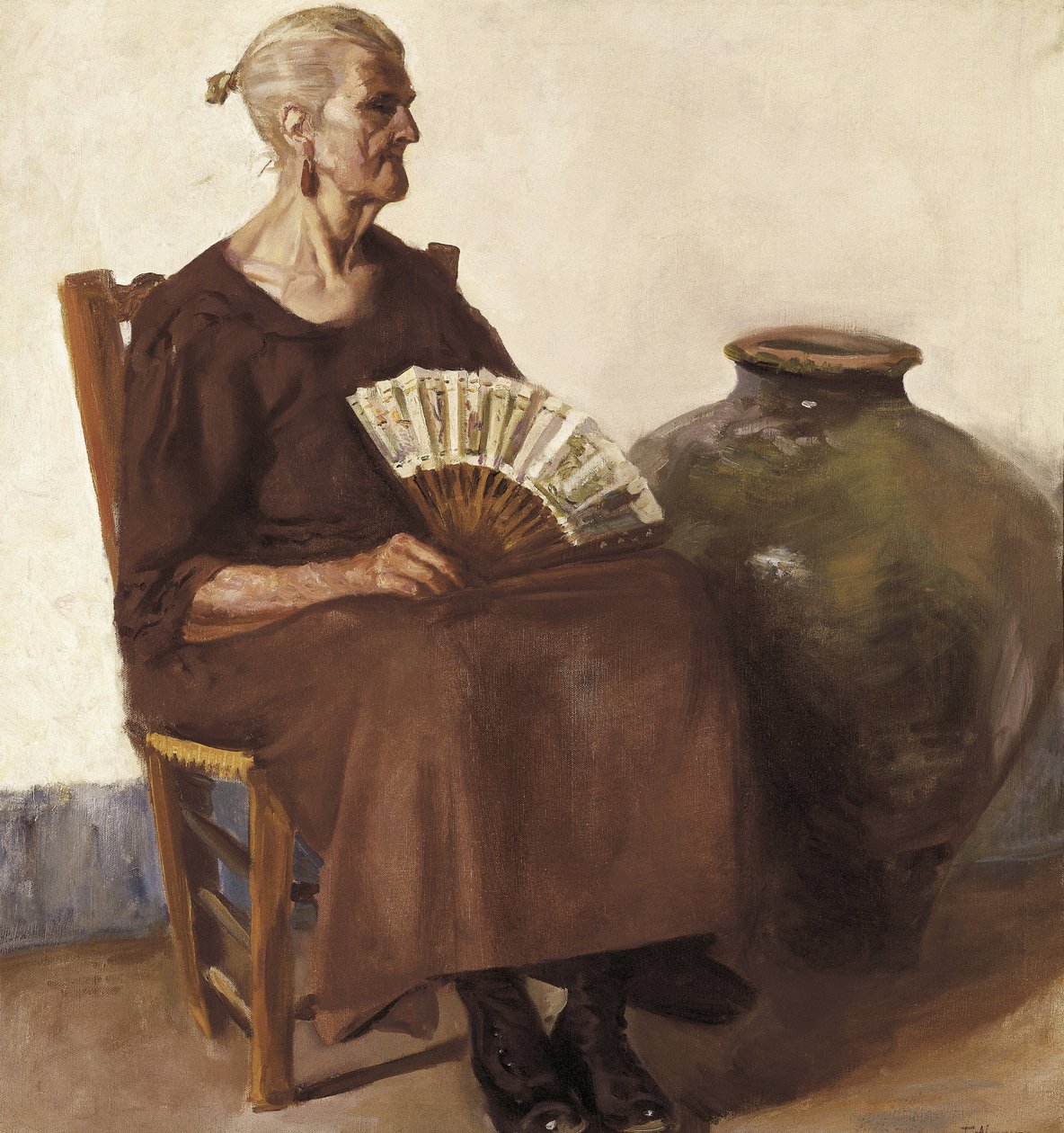 Seated woman, 20th century by Felipe Abarzuza y Rodriguez de Arias