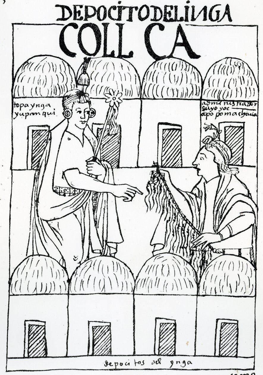 Inca Storehouses by Felipe Huaman Poma de Ayala