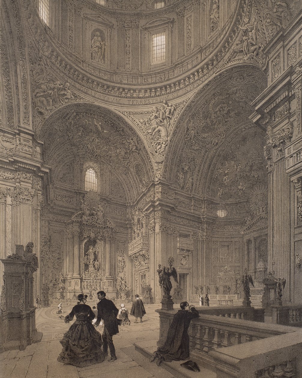 Chapel of St. Ignatius of Loyola, Chiesa del Gesu, illustration from the album 