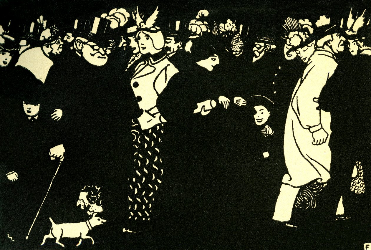 The Street - Woodcut by Félix Vallotton by Felix Edouard Vallotton
