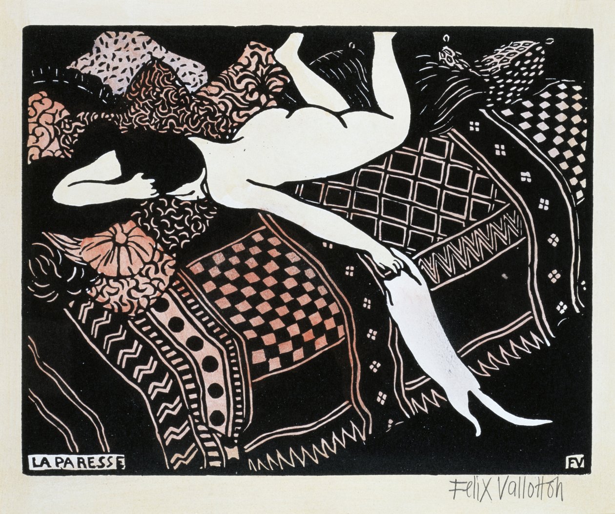 La Paresse by Felix Edouard Vallotton