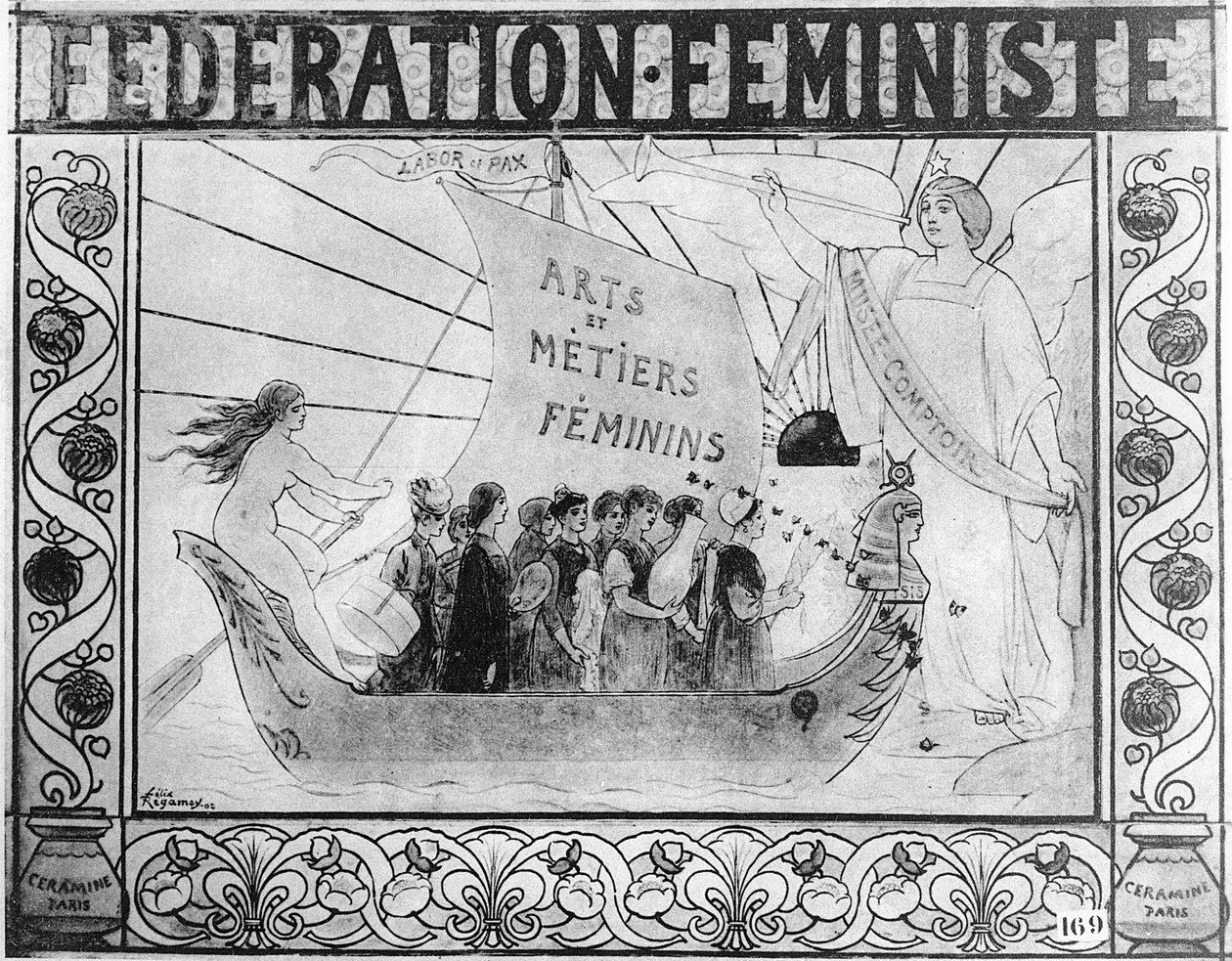 Poster Advertising the Feminist Federation by Felix Regamey