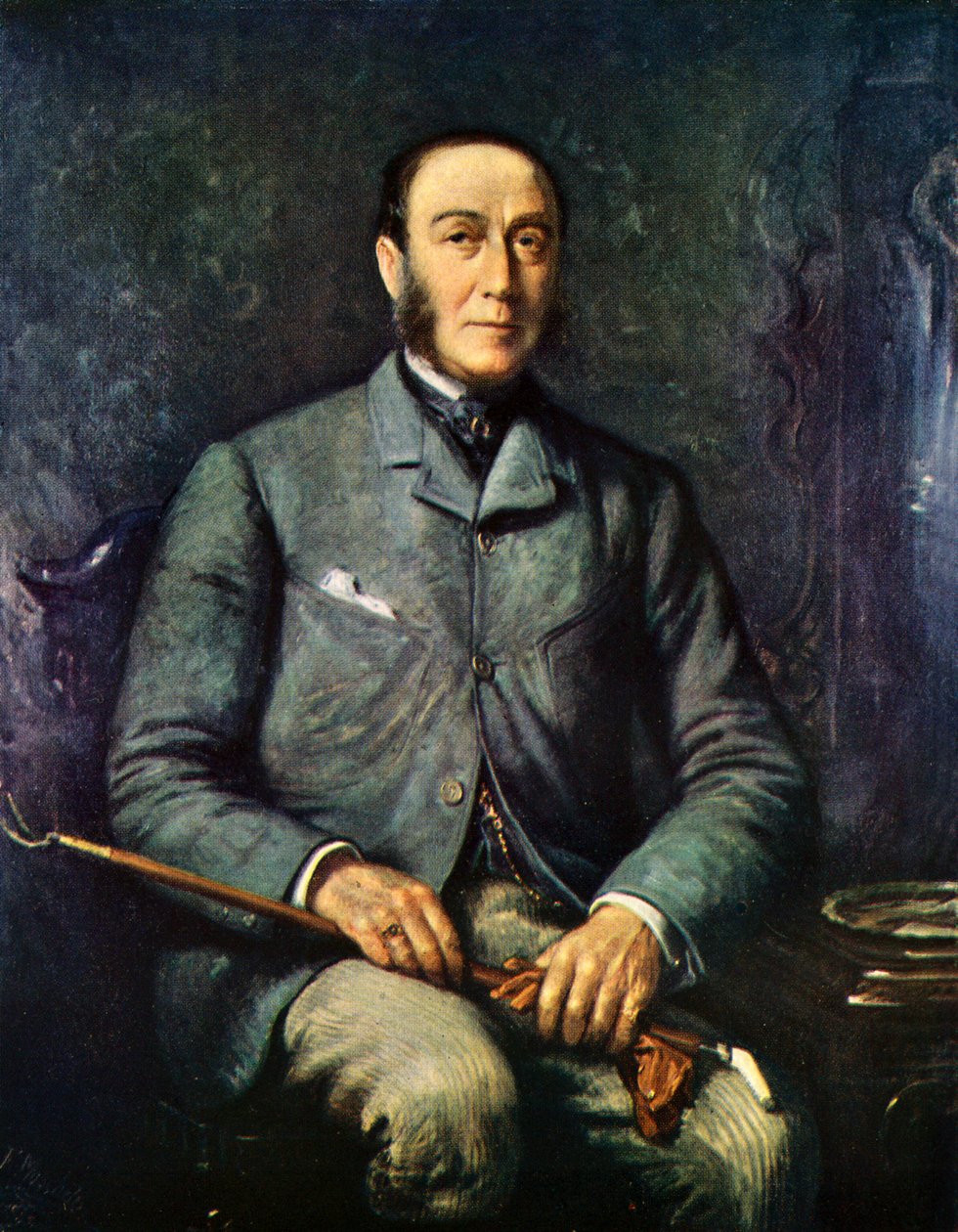 James Roosevelt (portrait) by Felix Stone after Moscheles